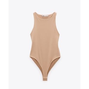 Zara bodysuit in nude. Size small